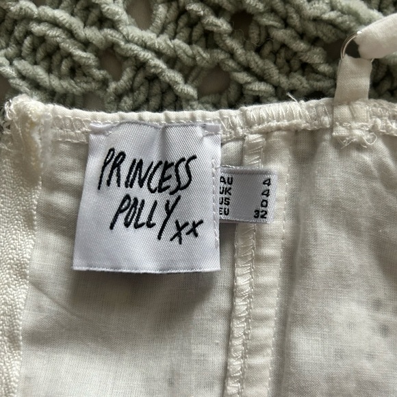 LUVAN LACE CORSET TOP WHITE - Picture 3 of 5